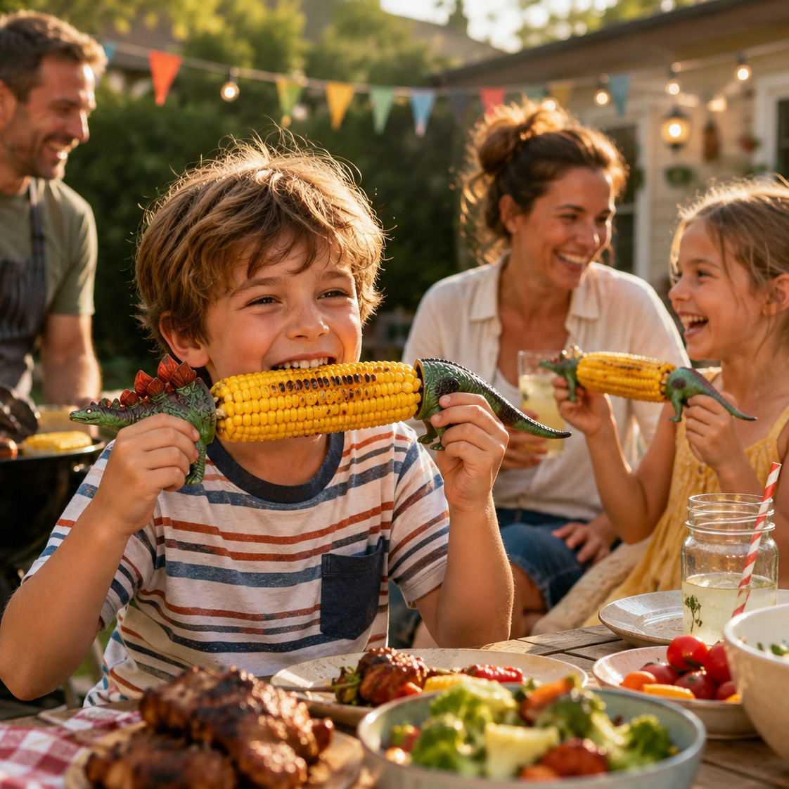 🔥Last Day Promotion🦖 Dino Bite Corn Holders🌽Turn Ordinary Corn Into The Most Fun Thing On The Table🧒