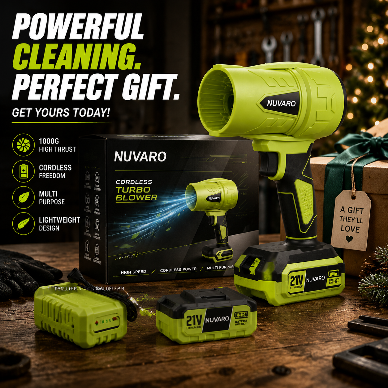 ⚡ Turbo Jet Blower – 1000G Cordless Air Duster