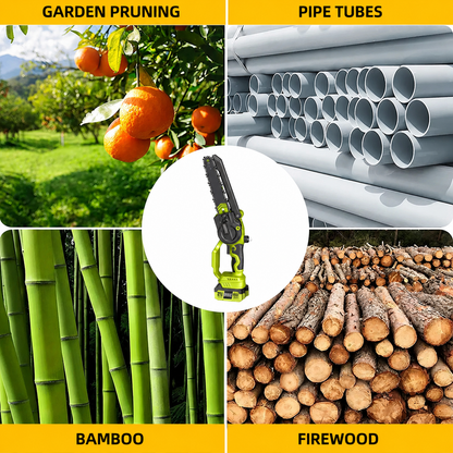 🔥Summer Sale🌳2-in-1 Mini Chainsaw – Cordless Electric Pruning Saw