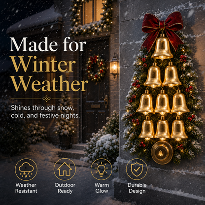 ✨✨Christmas Bell Cascade Doorbell™✨ – Light-Up Holiday Chime Door Decor 🔔🎄