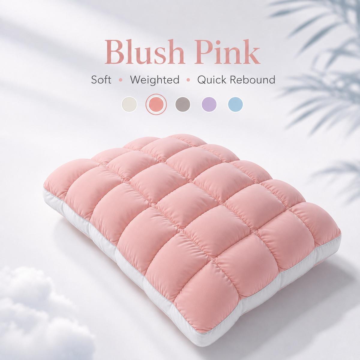 🌠💤Cloud-Like Weighted Comfort Pillow – Soft Neck Support