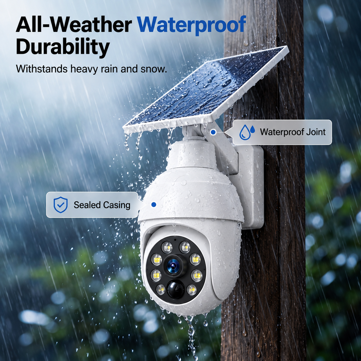 ⏰Hot Sale 50% OFF🔥🔥 - Solar-Powered Simulated Surveillance Camera Street Light (Copy)