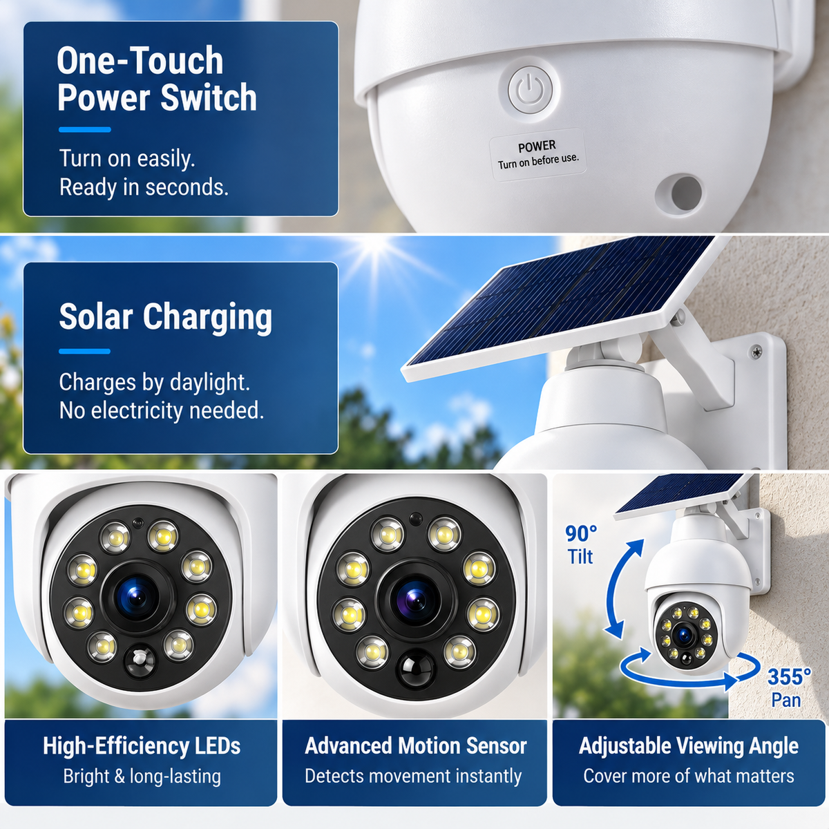 ⏰Hot Sale 50% OFF🔥🔥 - Solar-Powered Simulated Surveillance Camera Street Light (Copy)