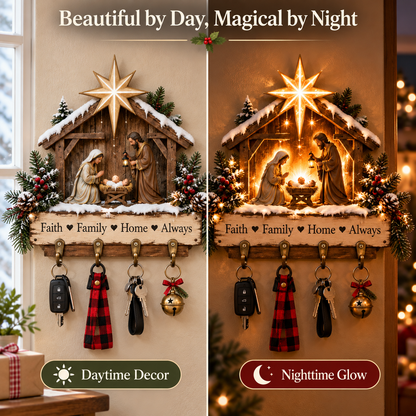 ✨Last Day 49% OFF✨Welcome Key Holder™– Lighted Christmas Entryway Wall Decor