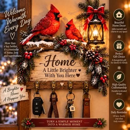 ✨Last Day 49% OFF✨Welcome Key Holder™– Lighted Christmas Entryway Wall Decor