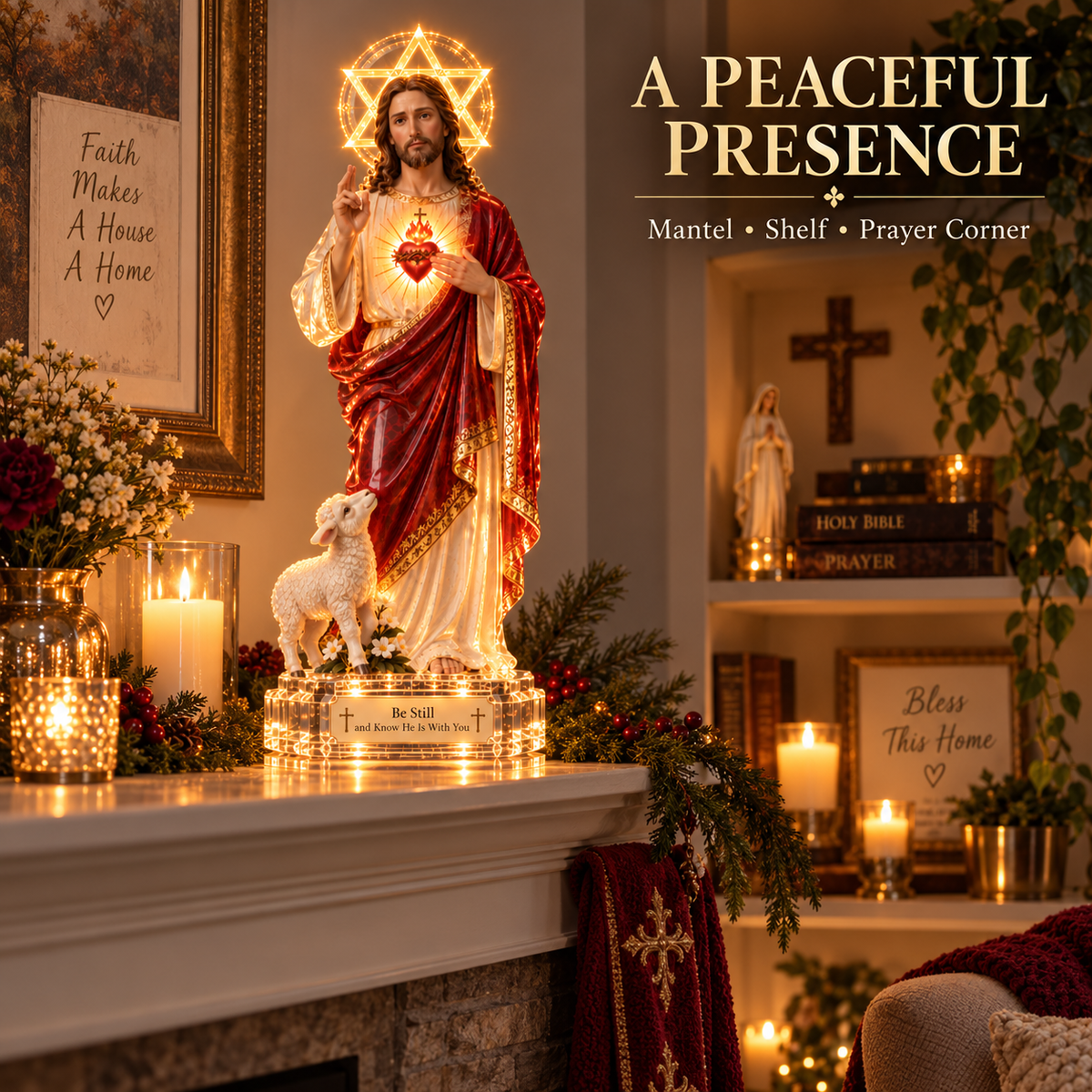 ❤️Thanksgiving Day！！！Sacred Heart Jesus LED  Display