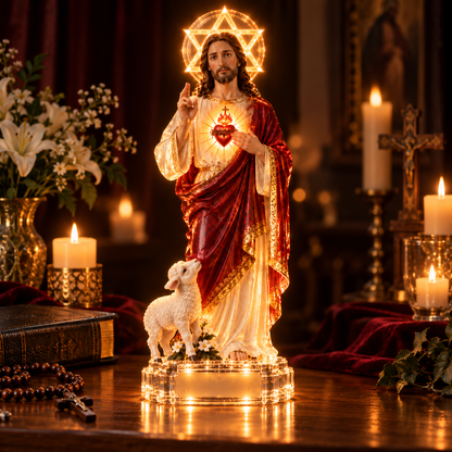 ❤️Thanksgiving Day！！！Sacred Heart Jesus LED  Display