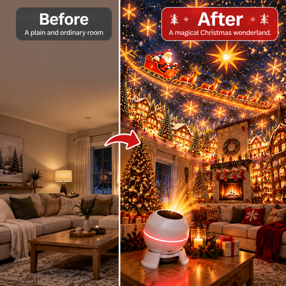 ⚡ Turn Any Room Into a Christmas Wonderland – Holiday Projection Night Light