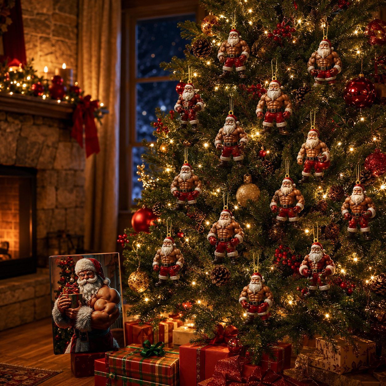 2026 Muscle Santa Christmas Countdown Calendar 🎅🎄