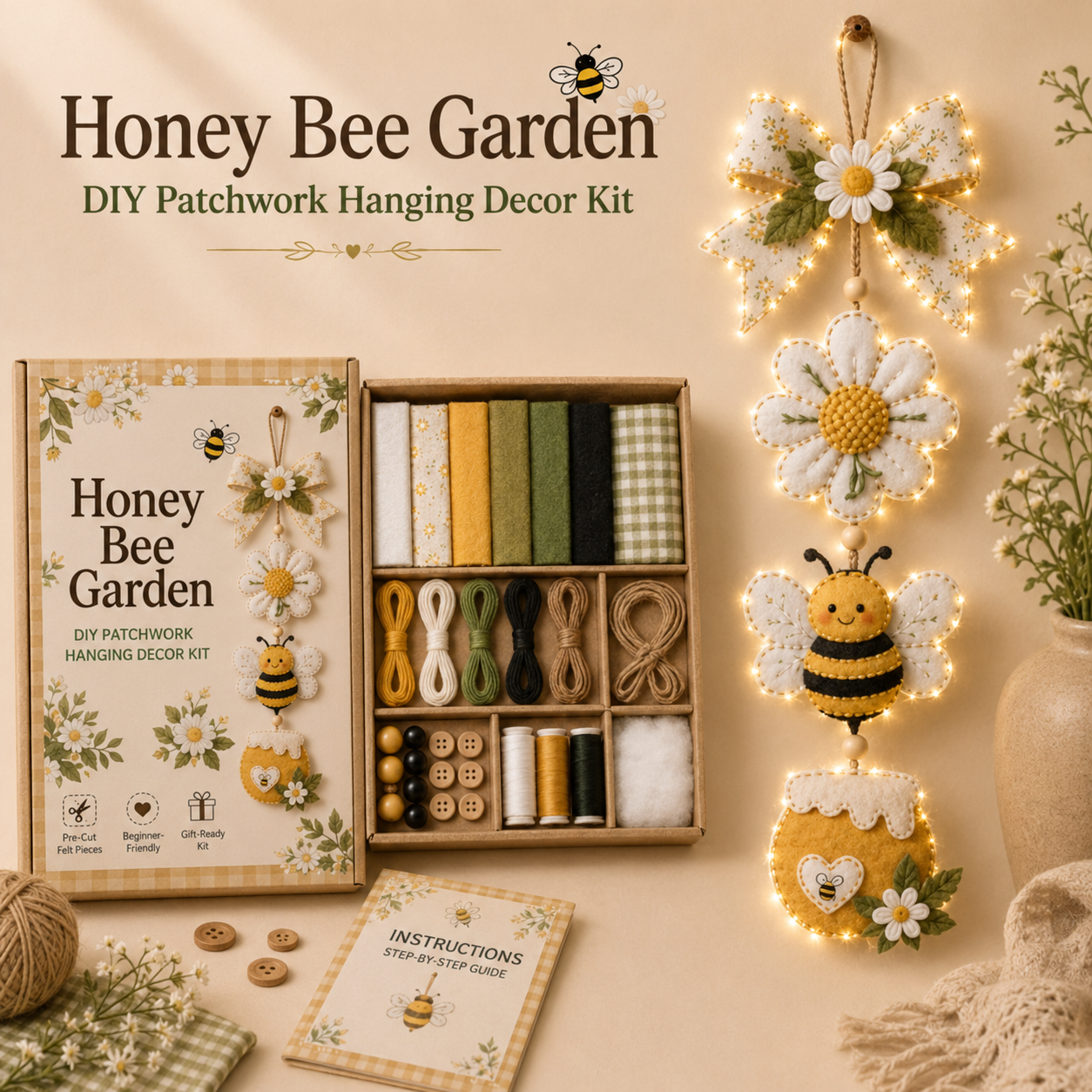 DIY Patchwork Hanging Decor Kit