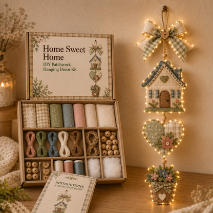 DIY Patchwork Hanging Decor Kit