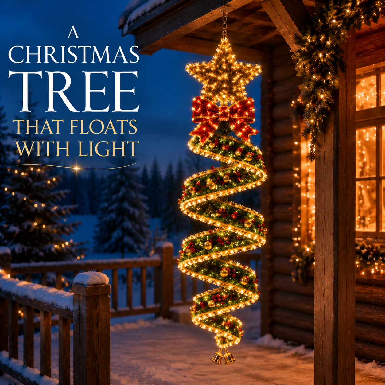 🎄Last day for 50% off🎄Christmas Magic Spiral™ Hanging LED Light Collection