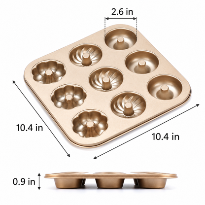 Multi-Cavity Non-Stick Mini Bundt Cake Pan