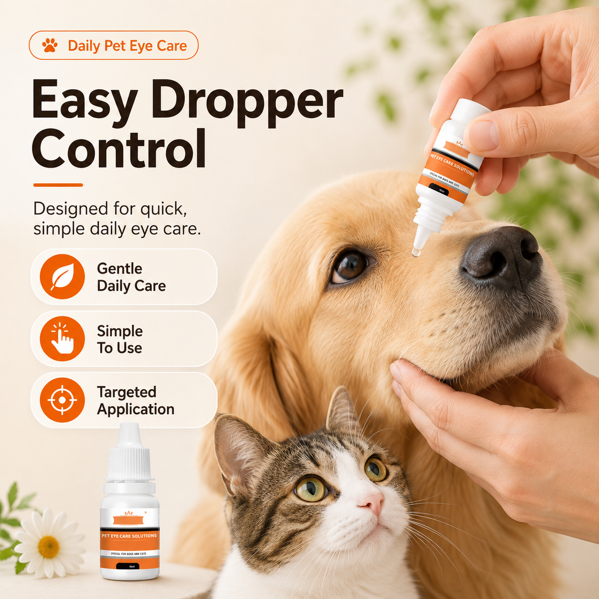 💐50% OFF ! Vet-Recommended Eye Solution – Gentle Formula for Sensitive Breeds 🩺🐕【Limited Offer】