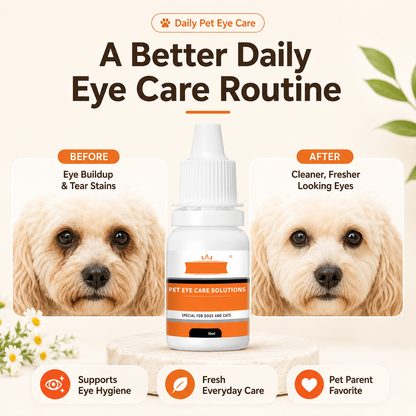 💐50% OFF ! Vet-Recommended Eye Solution – Gentle Formula for Sensitive Breeds 🩺🐕【Limited Offer】