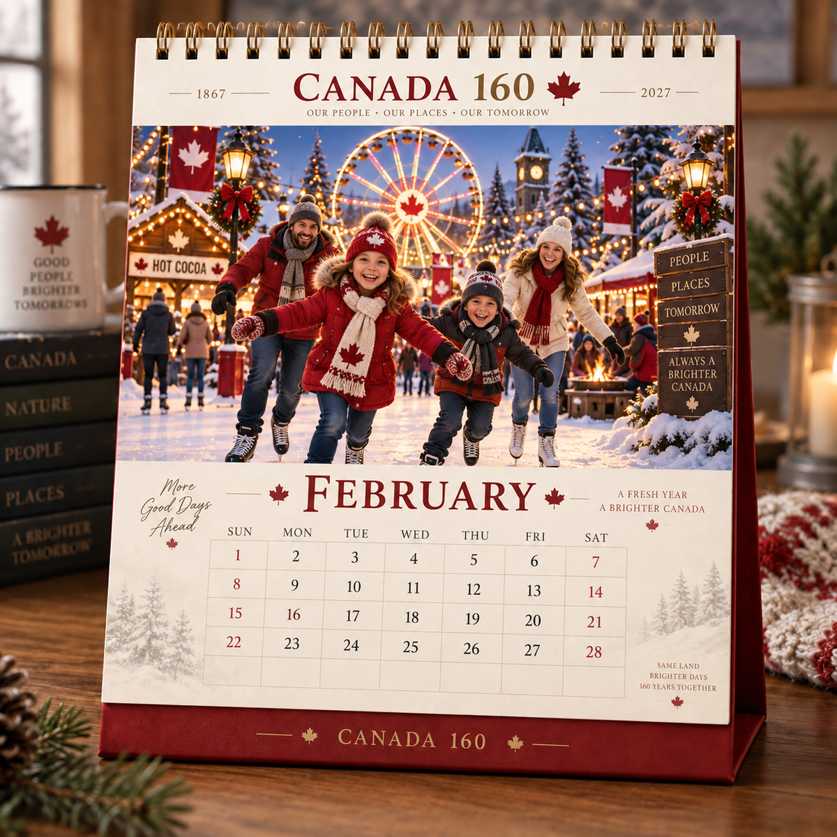 🍁 Canada 160 Family Calendar 2027 | 12 Months of Canadian Seasons, Traditions & Memories