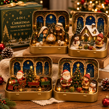 🎄 A Tiny Christmas Wonderland in a Tin