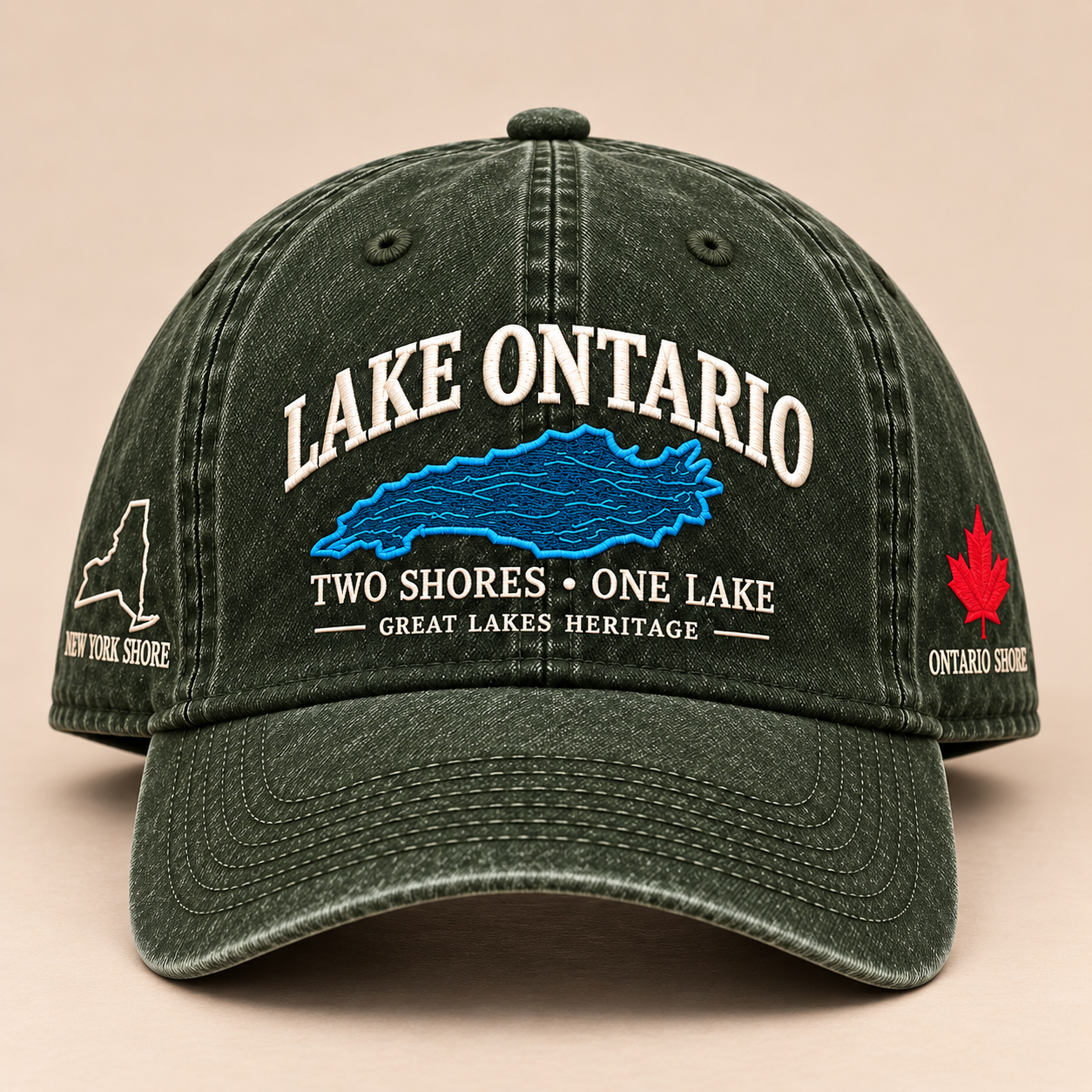 💙Lake Ontario Heritage Cap – Two Shores, One Lake