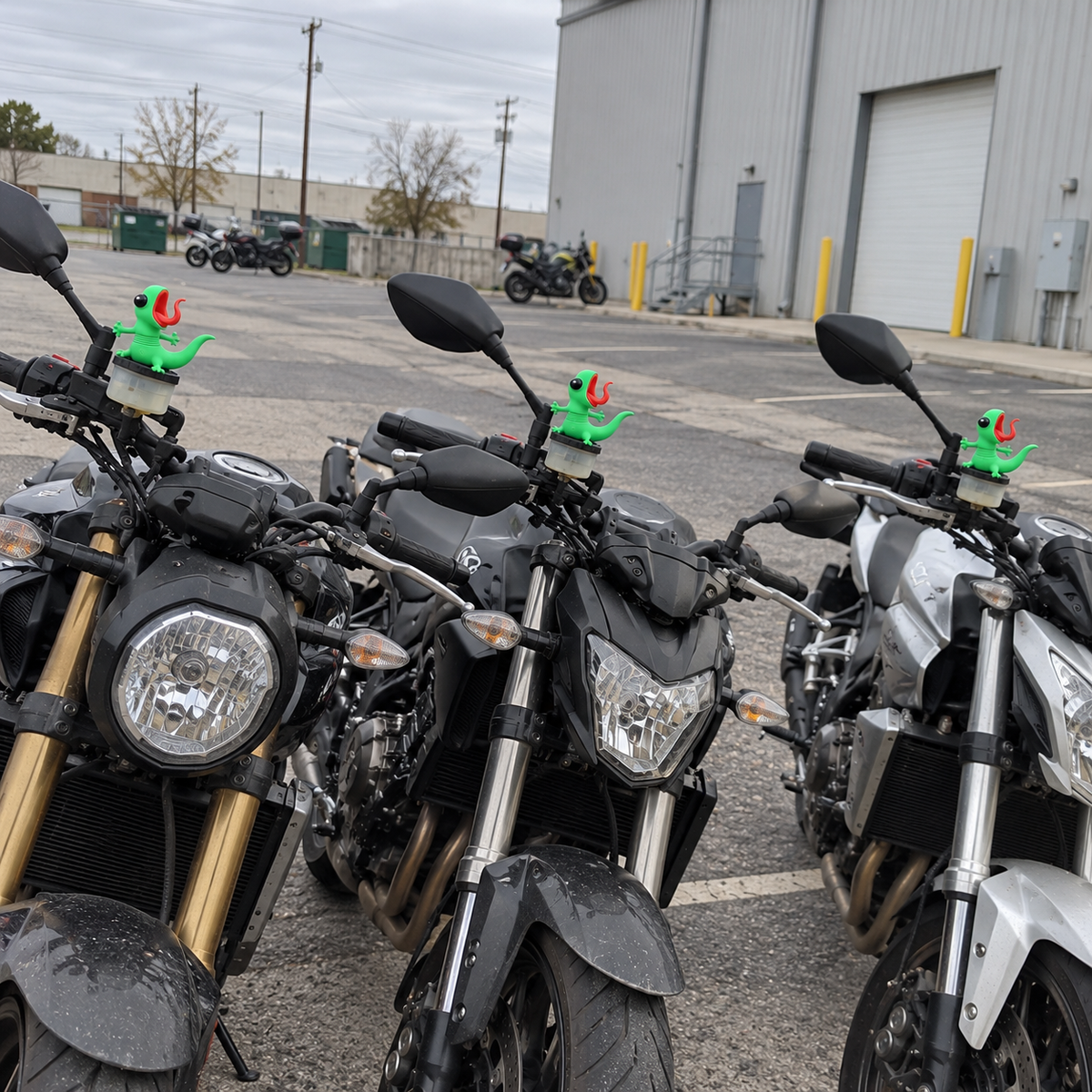 🦎🏍️ Roadside Lizard Buddy – Car & Motorcycle Decor