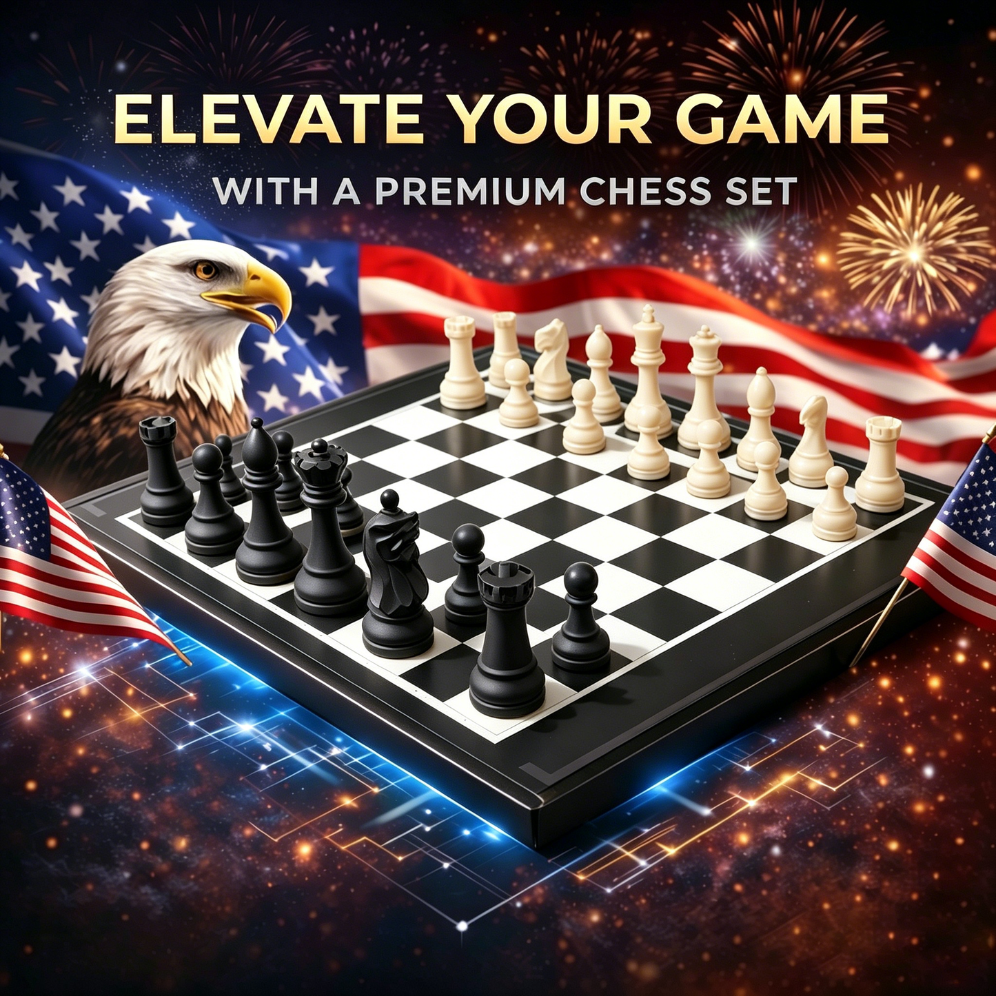 🔥Limited-Time 49% OFF  250th Anniversary Special Edition Chessboard & Pieces