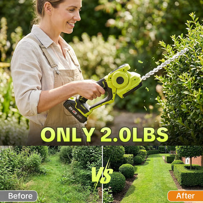 20V Cordless 2-in-1 Grass Shear & Hedge Trimmer with Battery & Charger