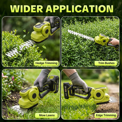 20V Cordless 2-in-1 Grass Shear & Hedge Trimmer with Battery & Charger