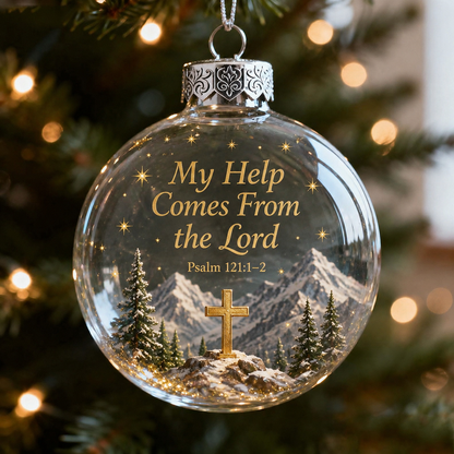 ✨ Psalms Scripture Christmas Ornament