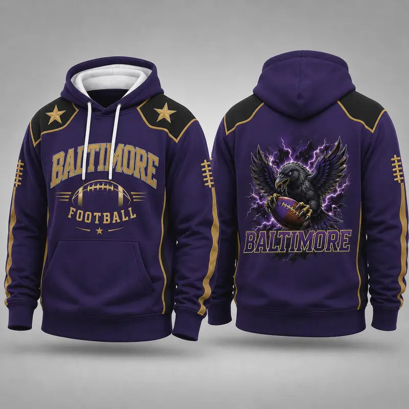 🏈Hot Sale 50% OFF-32 City Styles Vintage Football Hoodie – Classic American Sports Collection