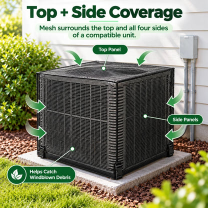 🔥Hot Sale 50% OFF- Heavy Duty Mesh AC Cover – All Season Outdoor Protection