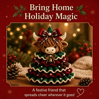 🔥Hot Sale 50% OFF🎄Crochet Animal Christmas Tree DIY Kit – Stitch a Little Christmas Magic（Material kit (not finished product)
