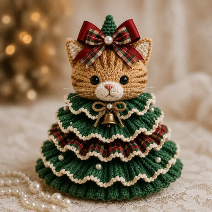 🔥Hot Sale 50% OFF🎄Crochet Animal Christmas Tree DIY Kit – Stitch a Little Christmas Magic（Material kit (not finished product)