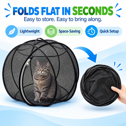 🌿Hot Sale 50% OFF-Outdoor Cat Lounge – Mesh Playpen for Fresh-Air Time