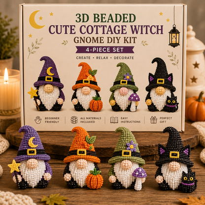 🔥Last Day 50% OFF🧵✨3D Beaded Gnome DIY Kit