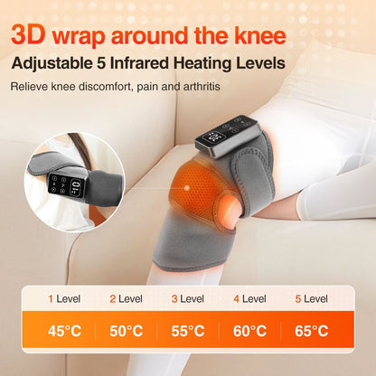 🔥Last Day 50% OFF🎁 - Cordless Heated Knee Massager – 3 Vibration Modes & 5 Heat Levels