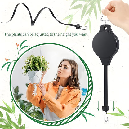 🌳Garden Plant Pulley Set for Hanging Baskets, Pots & Bird Feeders