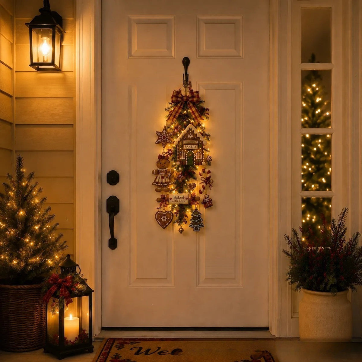 🔥LAST DAY 50% OFF -✨Light-up Gingerbread Man Hanging Ornament