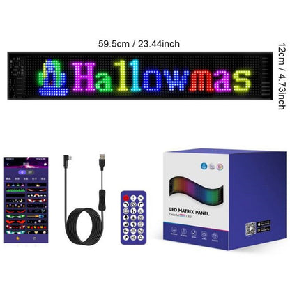 🚗 Smart LED Pixel Car Display – Custom Text, Colors & Animations