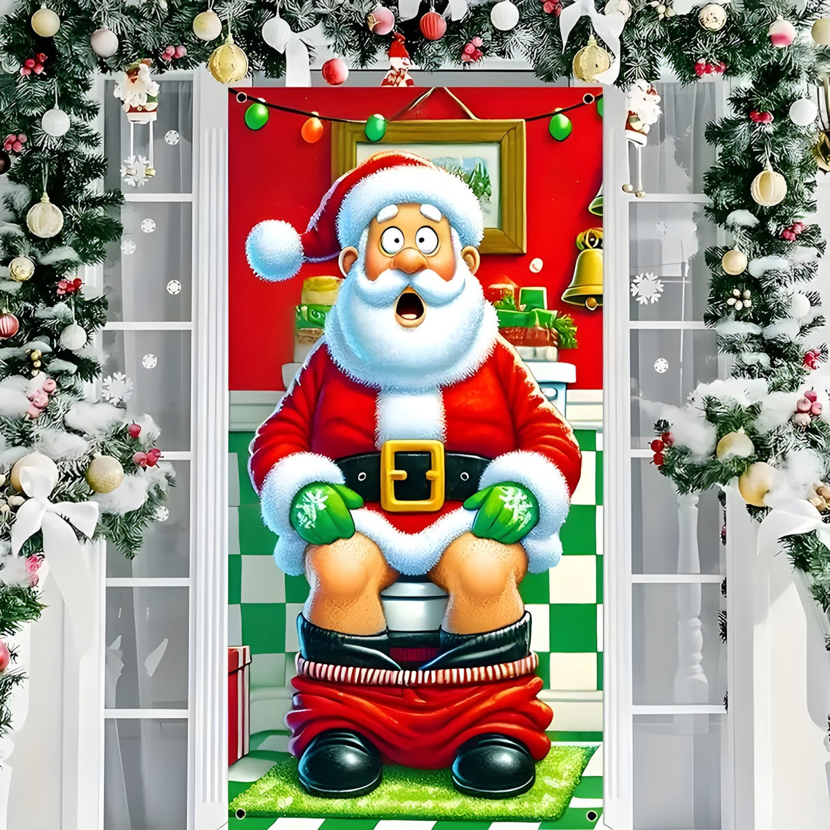 🎄🎅 2026 Festive Christmas Door Cover