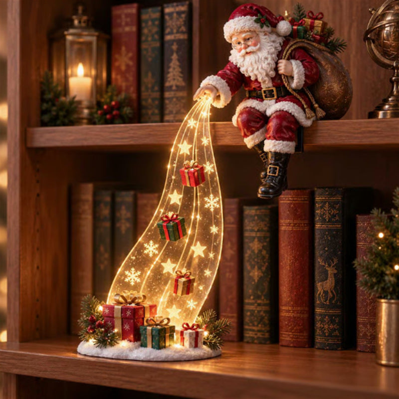 ✨Last Day 50% OFF - Christmas Shelf-Edge Lighted Scene Decor