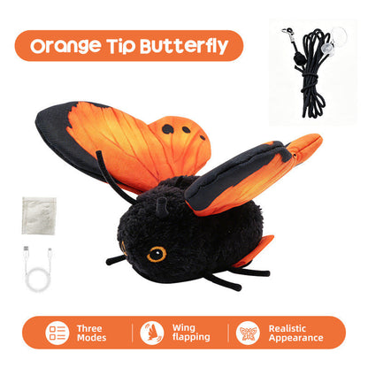 🦋 Fluttering Electric Butterfly Cat Toy | Interactive Moving Playmate for Indoor Kitties