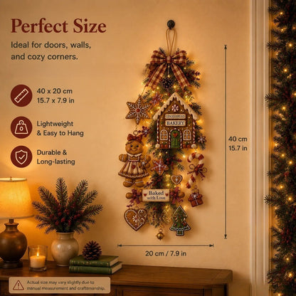 🔥LAST DAY 50% OFF -✨Light-up Gingerbread Man Hanging Ornament