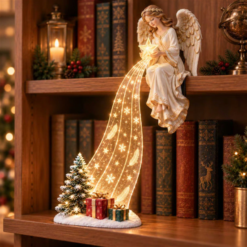✨Last Day 50% OFF - Christmas Shelf-Edge Lighted Scene Decor