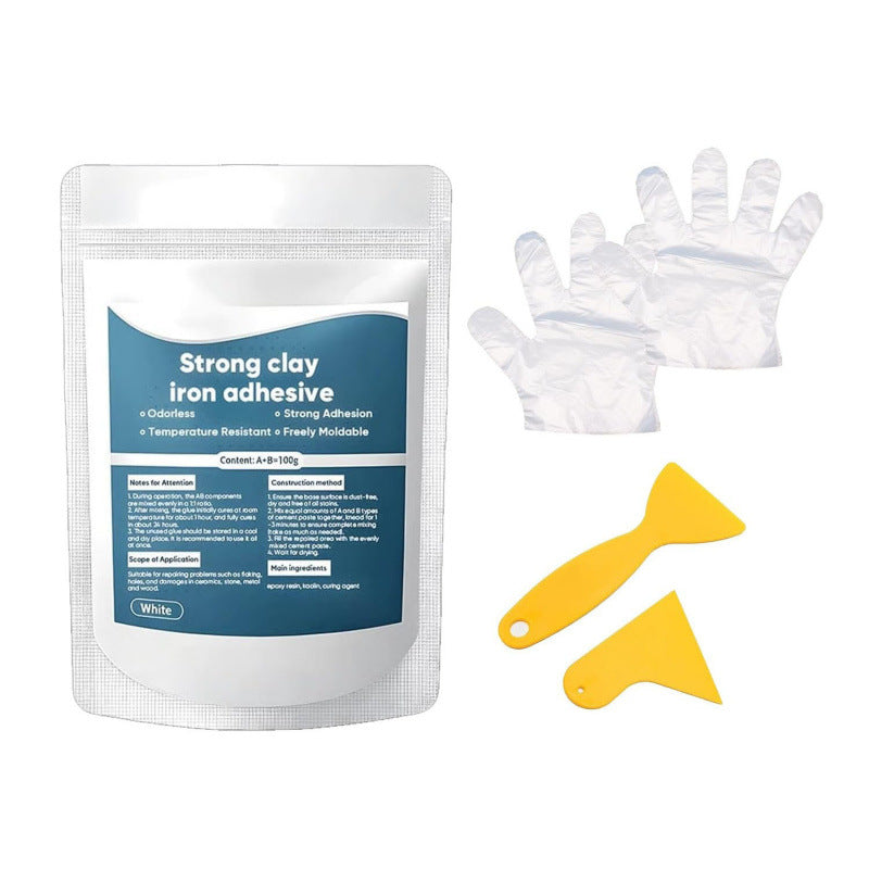 🛠️ Strong Clay Iron Adhesive Repair Putty – Moldable Gap & Crack Filler