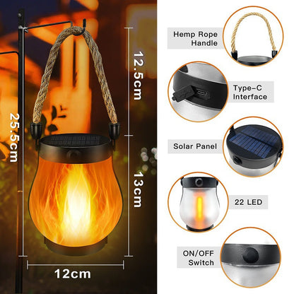 🔥Solar Flame Effect Lantern