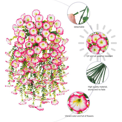 🌺 UV Resistant Hanging Artificial Morning Glory Vine 💖