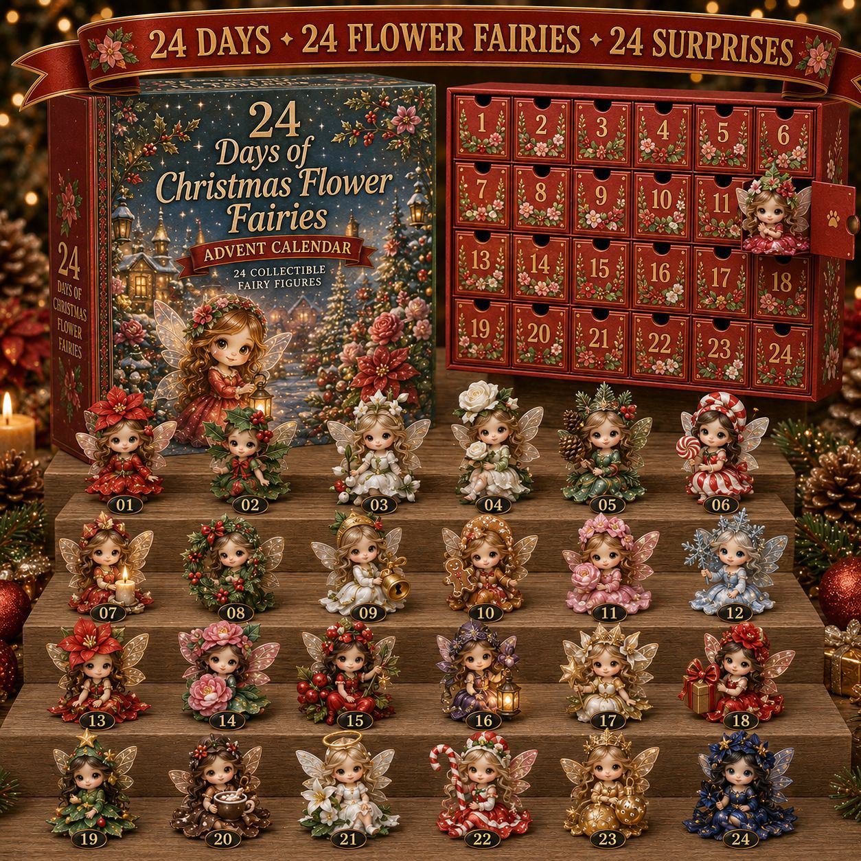 🧙‍♀️ LAST DAY 49% OFF – 24 Days Of Witchy Surprises Advent Calendar | 24 Unique Collectible Witches with Magical Themes, Mini Figures & Fantasy Display Collection ✨