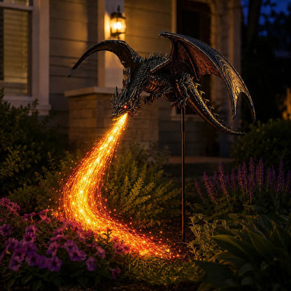 2027 Woverssy® Dragon’s Ember Solar Garden Decor