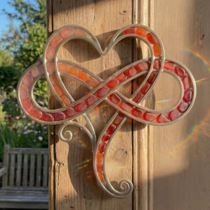 🔥100% Handcrafted - 💞Infinity heart Sea Glass Decor