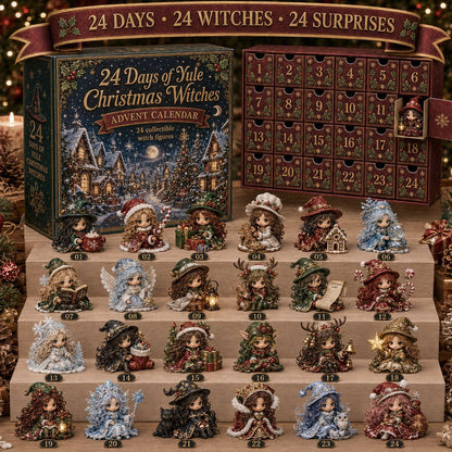 🧙‍♀️ LAST DAY 49% OFF – 24 Days Of Witchy Surprises Advent Calendar | 24 Unique Collectible Witches with Magical Themes, Mini Figures & Fantasy Display Collection ✨