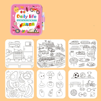 Reusable Water Painting Books for Kids